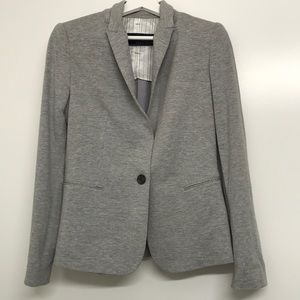 Zara basic gray melange blazer.